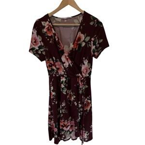 Love Fast Live Hard red  Floral Blouse